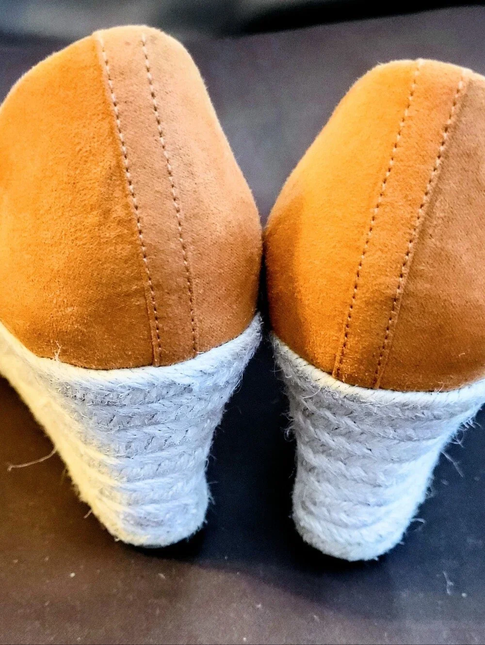 J.Crew Seville Suede Espadrille Wedges in Warm Pale Caly